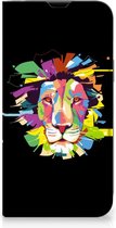 Book Case Geschikt voor iPhone 13 Smart Cover Lion Color