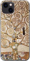 Geschikt voor iPhone 13 mini hoesje - The tree of life - Gustav Klimt - Siliconen Telefoonhoesje