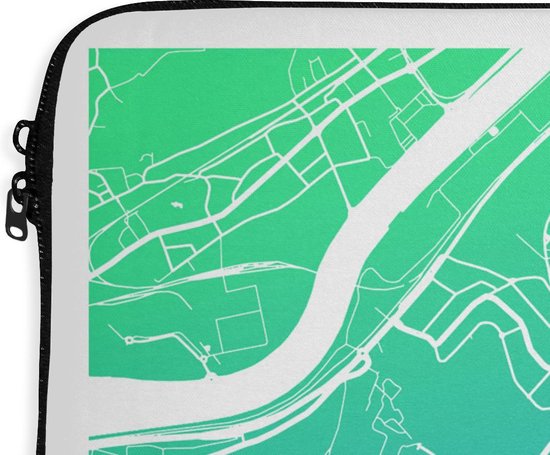 Housse ordinateur 13 pouces - Plan de la ville - Seraing - Blauw - België - Housse ordinateur