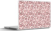 Laptop sticker - 10.1 inch - Panterprint - Roze - Luxe - 25x18cm - Laptopstickers - Laptop skin - Cover
