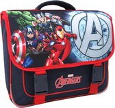 schooltas The Avengers junior 38 cm polyester blauw/rood