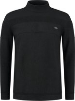 Gabbiano Trui Turtle Neck Met Streepjesstructuur 611720  Black 201 Mannen Maat - XXL