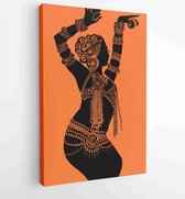 Canvas schilderij - Indian woman -  Productnummer 237109285 - 40-30 Vertical