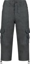 DEELUXE Effen Cargo Capri-broek RIVER Charcoal