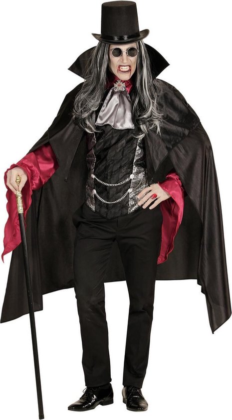Widmann - Vampier & Dracula Kostuum - Vampiro Real Vampier - Man - zwart -  Medium /... | bol.com