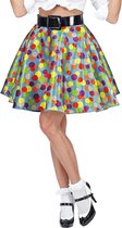Widmann - Jaren 50 Kostuum - Polkadot 50s Meisje Vrouw - Multicolor - One Size - Carnavalskleding - Verkleedkleding