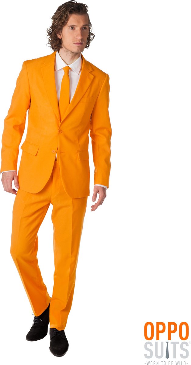 OppoSuits Orange - Mannen Kostuum - Oranje - Koningsdag Nederlands Elftal - Maat 50 |