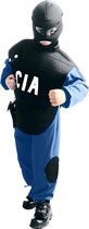 Blauw en zwart CIA kostuum voor kinderen - Verkleedkleding