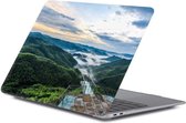 Macbook Pro case - Macbook pro hoes  / Macbook Pro hard hoes  13 inch 2020 / 2019 / 2018 / 2017 / 2016 / A2289/A2251 / A1706A / 1708 - Laptop Cover Ntech -  Bergen Blauwe Lucht Uitzicht