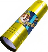 zaklamp Paw Patrol led jongens 9 cm staal goud