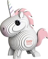 maak je eigen Unicorn junior 8 x 7,1 cm karton wit/roze