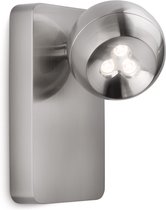 Philips Ledino Universa - Wand en plafondlamp - Spot - LED - Dimbaar - Nikkel