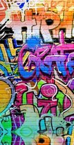 strandlaken Graffiti 75 x 150 cm multicolor