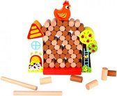stapeltoren junior 31 x 6 x 17 cm hout bruin 67-delig