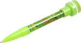 pen met stempel giraffe junior 12,7 cm groen