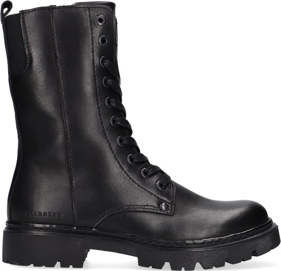 Bullboxer Ajs503 Veterboots - Laarzen Met Veters - Meisjes - Zwart - Maat  38 | bol.com