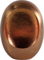 Non-branded Theelichthouder Eggy 11,5 X 29 Cm Staal Roestbruin