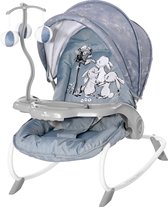 Lorelli Dream Time Silver Blue Rabbits Baby Rocker Wipstoel 1011006-2152