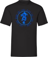 T-shirt Blue Dragon - Black (XL)