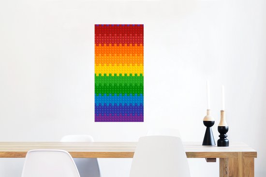 Poster Patoon - Regenboog - 40x80 cm