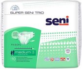 Volledige SENI Super Trio urinelekveranderingen - Maat M - Zeer sterke incontinentie - Verkocht door 10