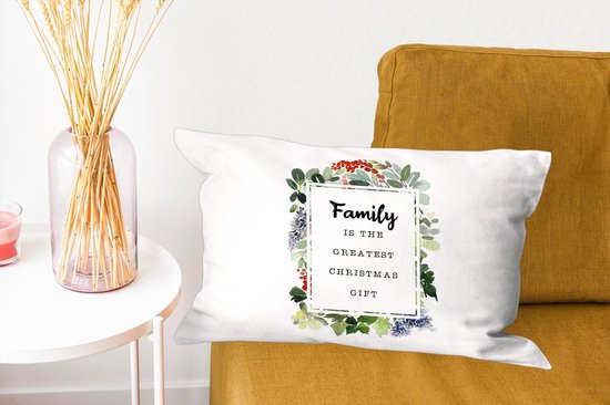 Coussins Coussins décoratifs - Oreillers Salon - 50x30 cm - Plantes - Noël - Citation - Famille