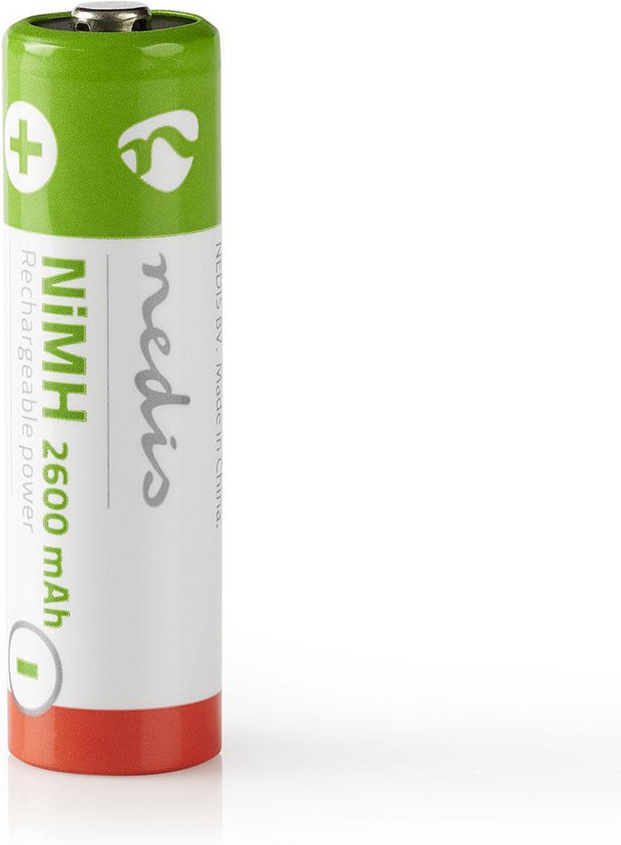 Nedis Oplaadbare NiMH-Batterij AA | 1.2 V DC | 2600 mAh | 4-Blister