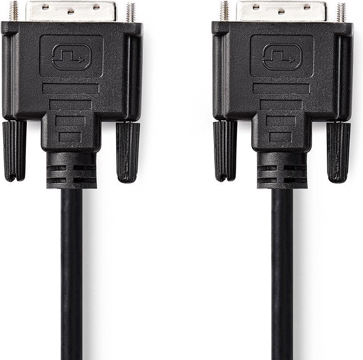 DVI-kabel | DVI-D 24+1-pins male | DVI-D 24+1-pins male | 10,0 m | Zwart