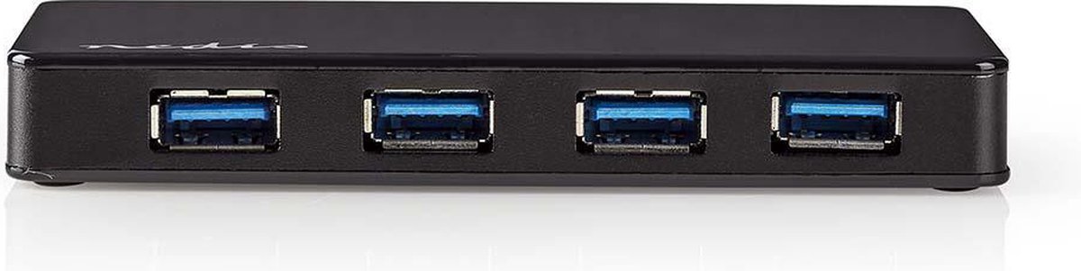 Nedis USB-Hub - USB-A Male - 4x USB A Female - 4-Poorts poort(en) - USB 3.2 Gen 1 - Netvoeding / USB Gevoed - 4x USB - Nedis