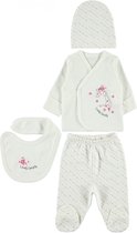 Lovely giraffe 4-delige newborn kleding set meisjes - Newborn set baby - Babykleding - Babyshower cadeau - Kraamcadeau