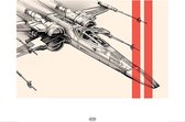Poster - Star Wars X-wing Pencil - 60 X 80 Cm - Multicolor