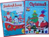 Sinterklaas & Kerst sticker- , kleur- & doeboek | December feesten | + Gratis Kleurjes