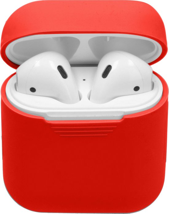 iMoshion Hoesje schokbestendig siliconen Geschikt voor AirPods 1 / 2 - iMoshion Silicone Case - Rood