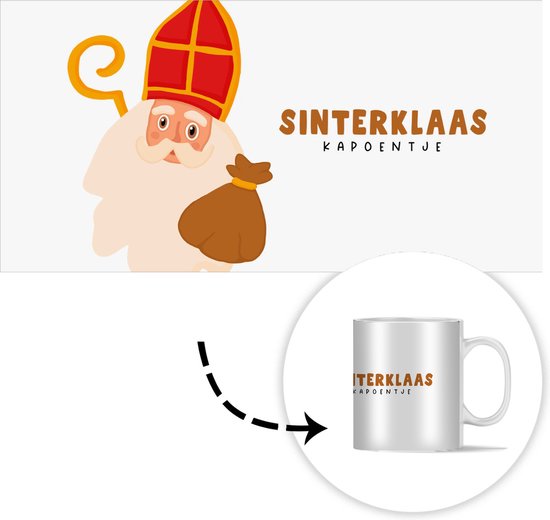 Mug - Sinterklaas - Cadeaux - Citation - Sint - 350 ML - Tasse