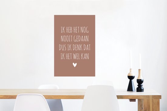 Poster Pippi Langkous Spreuken Quotes Ik Heb Het Nog Nooit Gedaan Dus 40x60 Cm 6221