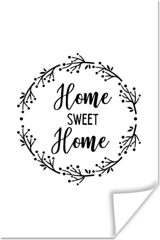Affiche Home sweet home - Citations - Proverbes - Home - Home - 20x30 cm