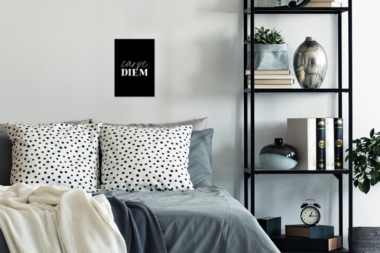 Cadre photo avec affiche - Carpe diem Proverbes - Citations - Saisir le jour - 20x30 cm - Cadre pour affiche