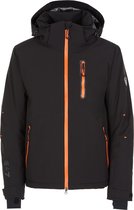 EA7 Technical Padded Jacket Wintersportjas - Maat S  - Mannen - zwart - oranje