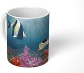 Mok - Kleurig koraal - 350 ML - Beker