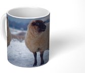 Mok - Schapen - Sneeuw - Berg - 350 ML - Beker