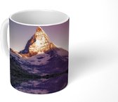 Mok - Matterhorn bij zonsopgang vanaf Riffelsee in Zwitserland - 350 ML - Beker