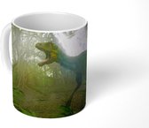 Mok - Koffiemok - Dinosaurus - Jungle - Planten - Mokken - 350 ML - Beker - Koffiemokken - Theemok