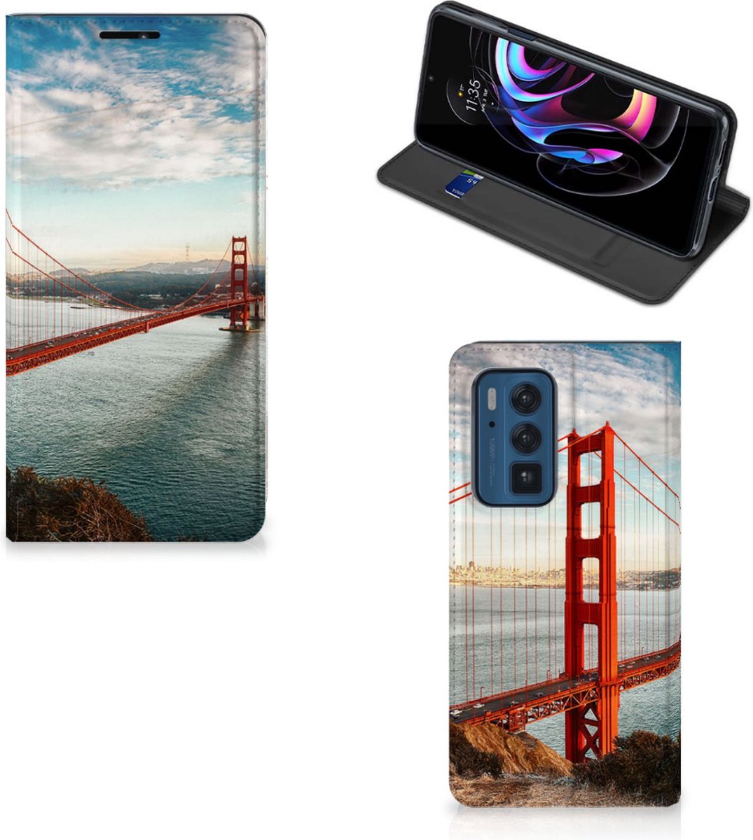 Motorola Edge 20 Pro Book Cover Golden Gate Bridge