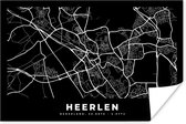 Poster Kaart - Heerlen - Nederland - 120x80 cm