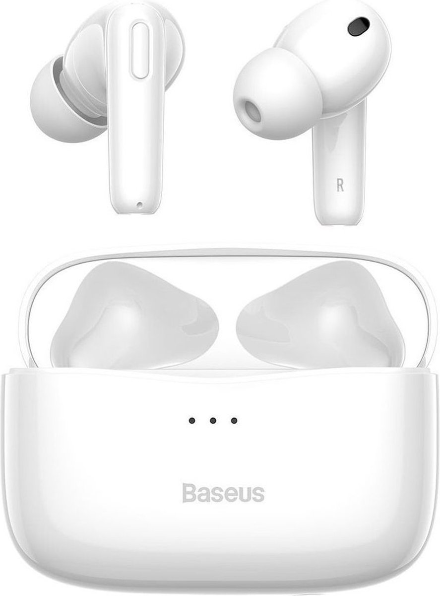 Baseus S2 Pro - Draadloze In Ear Oordopjes met Hybrid Active Noise Cancelling - Wit