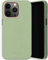 Selencia Gaia Slang Backcover iPhone 13 Pro hoesje - Groen