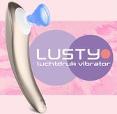 Lusty® Luchtdruk Vibrator - Met Vibratie - Discreet & Stille Vibrators voor Vrouwen - Clitoris Stimulator - Zuiger - Oplaadbaar