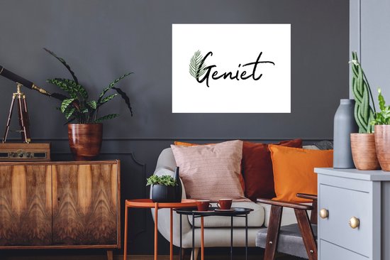 Stickers muraux - Citations - Enjoy - Proverbes - 80x60 cm - Film Adhésif