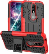 Nokia 4.2 hoes - Schokbestendige Back Cover - Rood