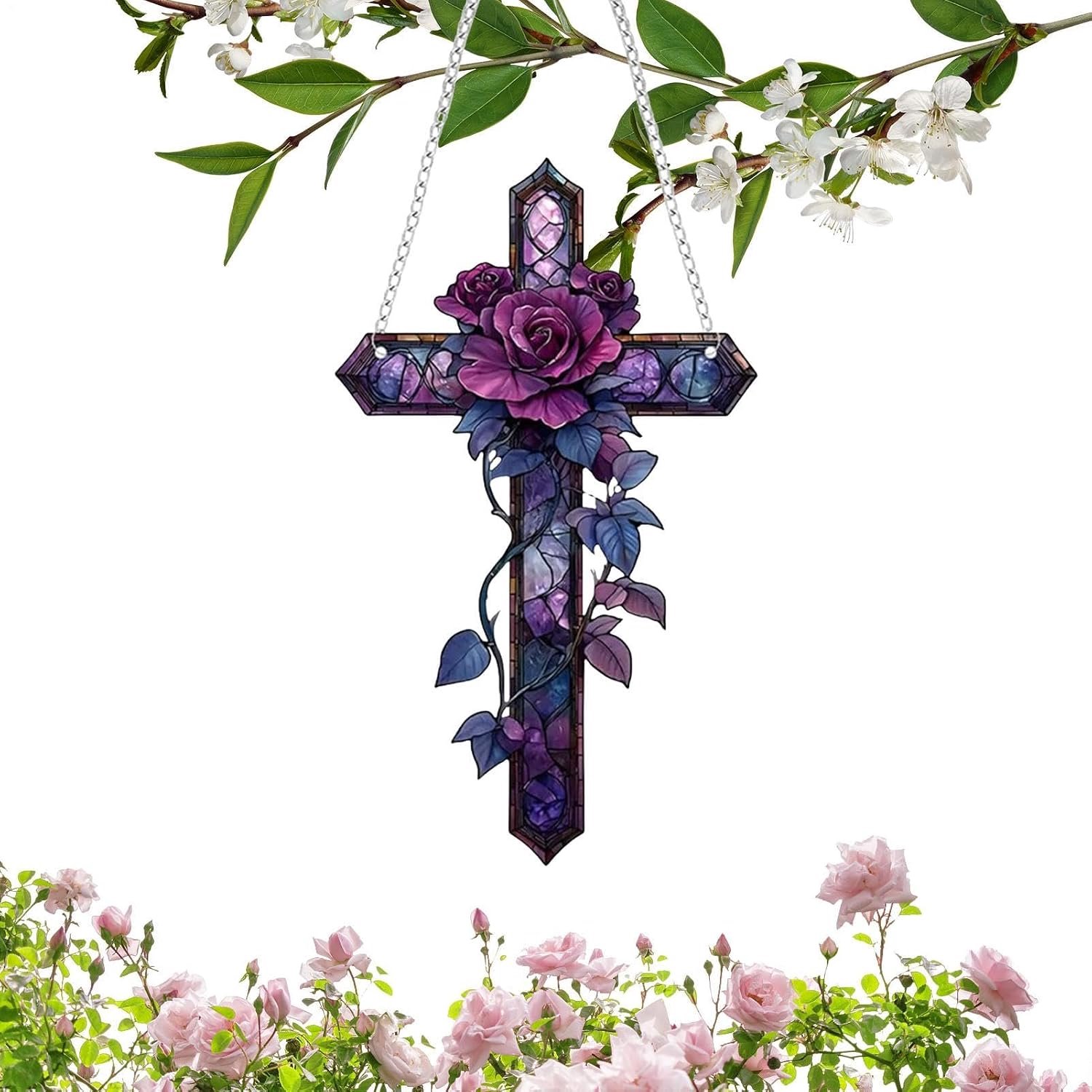 Venster zon vanger christelijke platte acryl hanger ornament